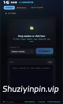 [DAW工程文件转换工具] WG DAW Converter v3.2.19 [MacOSX]（44MB）