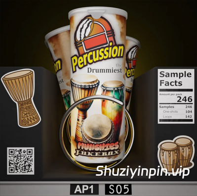 [非洲节奏打击乐采样] Munchies Jukebox Afro Percussion Vol 1 [WAV]（167.63MB）