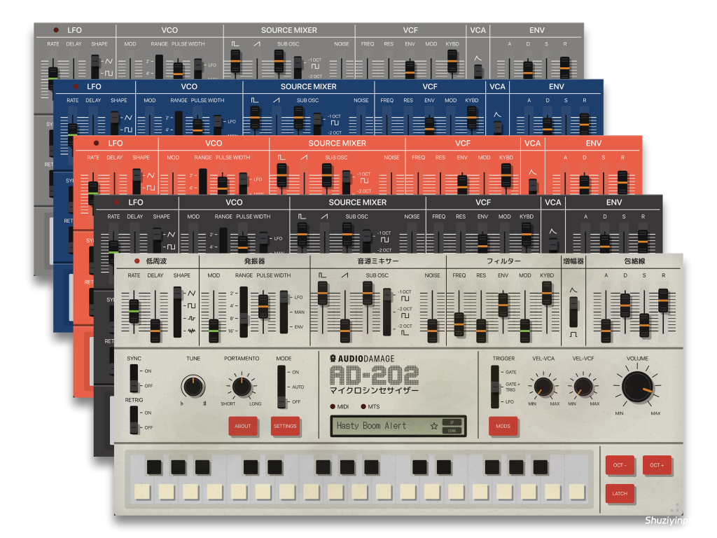 [单振荡器单音合成器] Audio Damage AD-202 v1.0.0 [WiN, MacOSX, LiNUX]