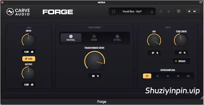 [音色塑形器] Carve Audio Forge v1.1.1 U2B-MORiA [MacOSX]