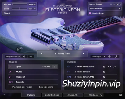 [终极 EDM 和流行吉他音色库] Native Instruments Session Guitarist Electric Neon Deluxe v1.0.0 [KONTAKT]