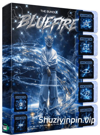 [Bluefire 捆绑包Serum预置模板] Midilatino The BlueFire Bundle [WAV, MiDi]（4GB）
