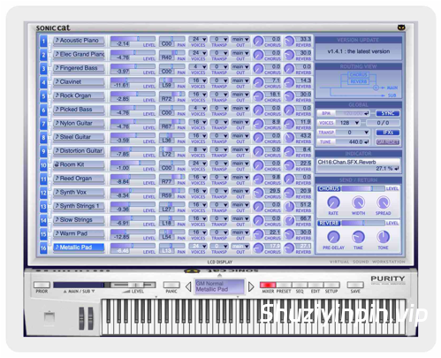 [古董合成器] SonicCat Purity v1.4.6 Incl. Serial-GUISEPPE [MacOSX]（82MB）