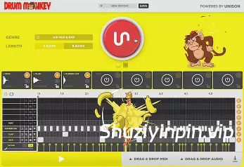 [世界上首款鼓循环生成器] Unison Drum Monkey v1.8.22-V.R [WiN, MacOSX]（492MB+580MB）