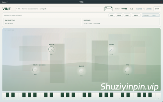 [生成式采样乐器] dowfi VINE v0.2.0 [WiN, MacOSX]（17.73MB）