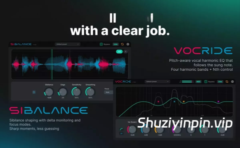 [人声齿音消除器和齿音整形器] nClear Sibalance v1.2.1 VST3 CLAP AU LV2 [WiN, MacOSX, LiNUX]（31.6MB）