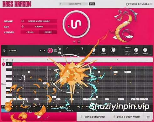 [AI贝斯线生成器] Unison Bass Dragon v1.4.46-V.R [WiN, MacOSX]（59MB+222MB）