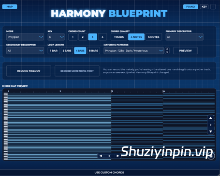 [MIDI和弦跟踪校正工具] Drei Music Harmony Blueprint v1.0.0-V.R [WiN, MacOSX]