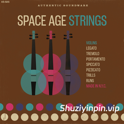 [太空时代管弦乐团音源] Authentic Soundware Space Age Strings [KONTAKT]