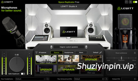 [耳机校准插件] Lewitt Audio Space Replicator Free (Headphone Calibration) v1.0.0.1/1.0.0.4 [WiN, MacOSX]