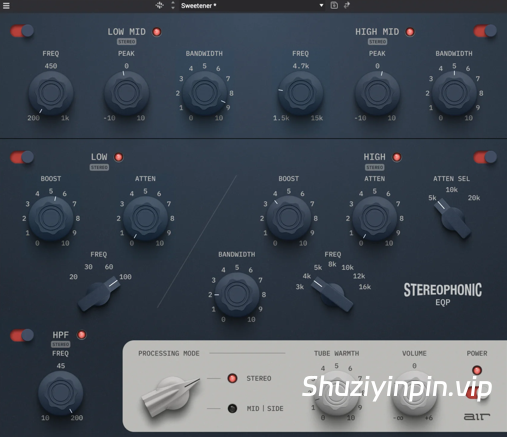 [经典模拟风格均衡器] AIR Music Technology Stereophonic EQP v1.0.2.255-R2R [WiN]