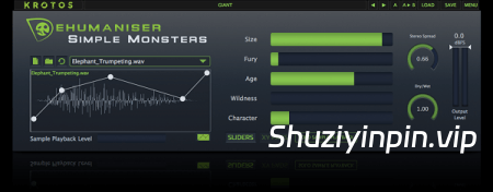 [制作恐怖生物音效工具] Krotos Dehumaniser Simple Monsters v1.3.0 [WiN]