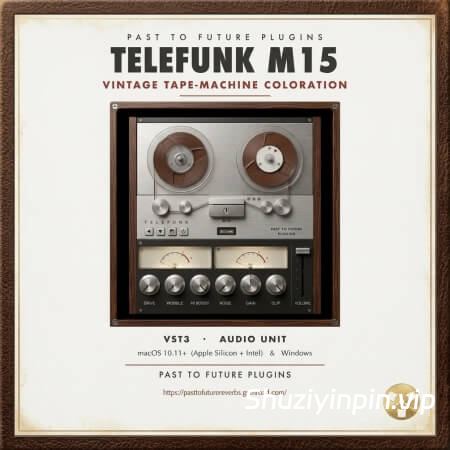[磁带机插件] PastToFutureReverbs Telefunk M15 Tape Machine Plugin (VST3, AU) v0.3.0 [WiN, MacOSX]