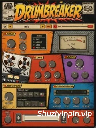 [鼓组处理插件] TheSampleLab DrumBreaker v1.1.2 Patched Incl. Keygen-MOCHA [WiN]