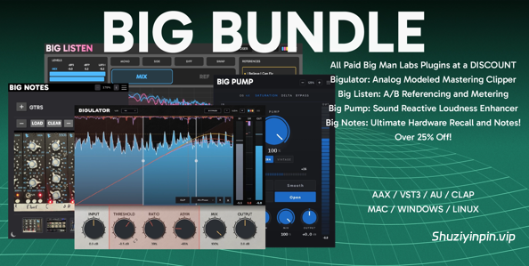 [Big Man Labs音频插件捆绑包] Big Man Labs Bundle 2026.10 [WiN]