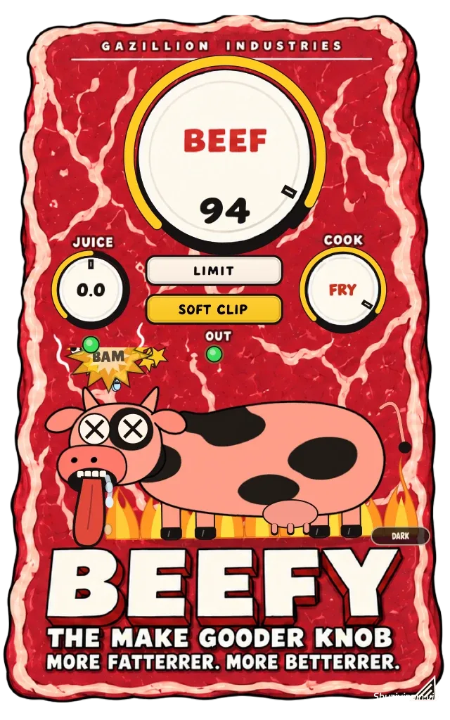 [饱和度和响度效果器] Gazillion Industries BEEFY v1.2.0 Incl. Keygen-MOCHA [WiN]