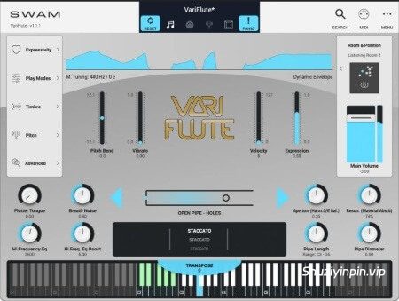 [物理建模笛子木管乐器] Audio Modeling SWAM VariFlute v1.2.3-V.R [WiN, MacOSX]