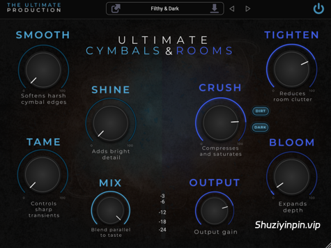 [消除环境混响插件] The Ultimate Production Ultimate Cymbals And Rooms v1.1.2 U2B-MORiA [MacOSX]