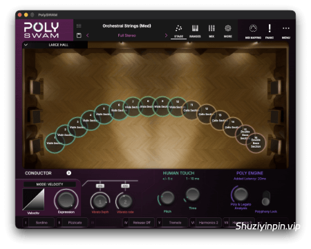 [全新智能物理建模复音乐器] Audio Modeling PolySWAM v1.0.0 rev.2-V.R [WiN, MacOSX]
