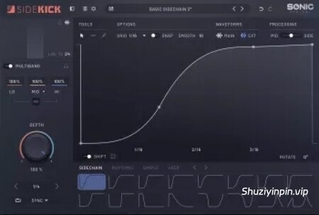 [音量塑形器和频谱闪避插件] Sonic Academy SideKick v1.0.3-HCiSO [MacOSX]